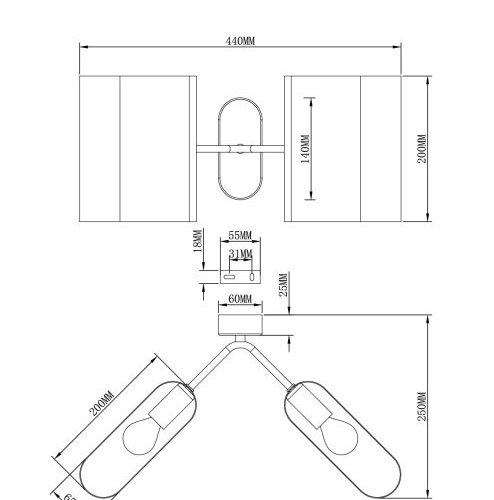 Бра Metalicana V11809-2W Бра Metalicana V11809-2W