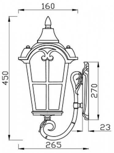 Настенный светильник Maytoni Outdoor O413WL-01BZ1