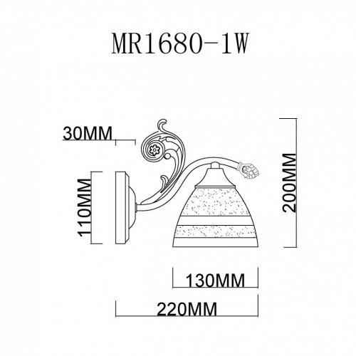 Бра MyFar Nile MR1680-1W