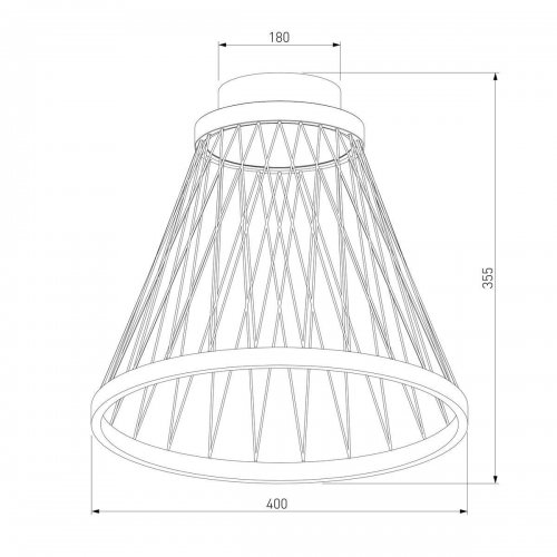 Потолочный светодиодный светильник Eurosvet Cesta 40018/1 LED коричневый