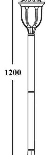 Наземный фонарь Oasis Light 92106 Bl