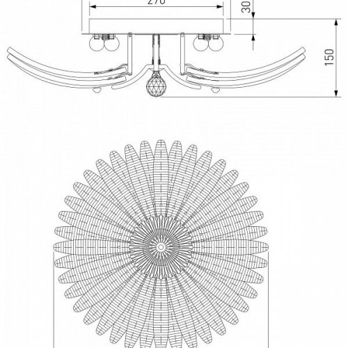 Потолочная люстра Flowers 101015/10 Потолочная люстра Flowers 101015/10
