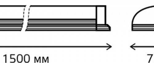 Линейный светодиодный светильник Gauss 844426350