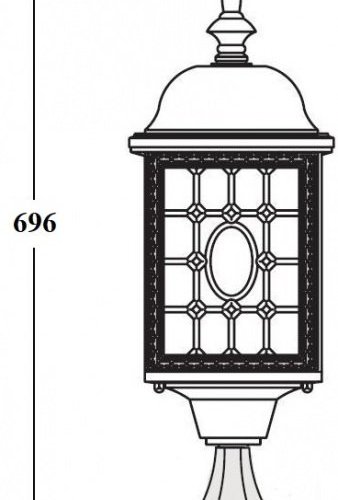 Наземный фонарь Oasis Light LONDON L 64804L Bl