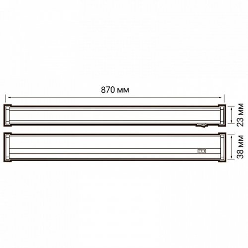 Накладной светильник Jazzway  PLED-T5i PL 900 10W FR 4000K