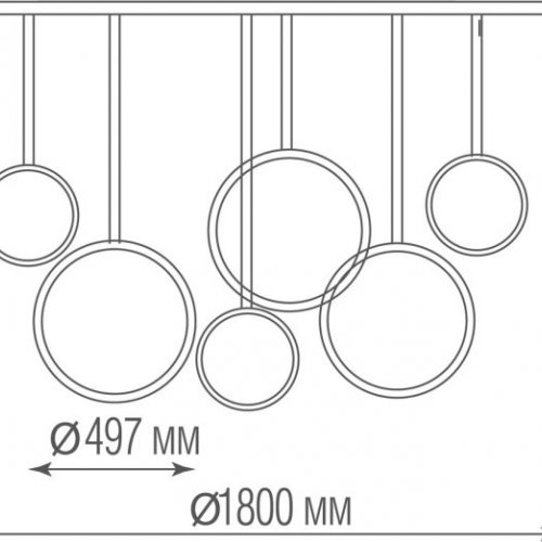 Подвесной светильник Olimpiya S111024/6 180W White