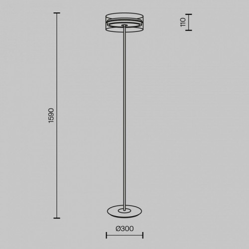 Торшер Maytoni Dress code MOD348FL-L24BBS3K Торшер Maytoni Dress code MOD348FL-L24BBS3K