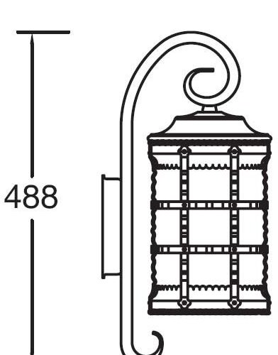 Настенный фонарь Oasis Light уличный BARSELONA 81202/18 Gw