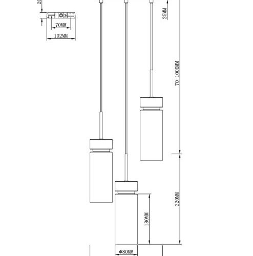 Подвесной светильник Almero V11820-3P Подвесной светильник Almero V11820-3P
