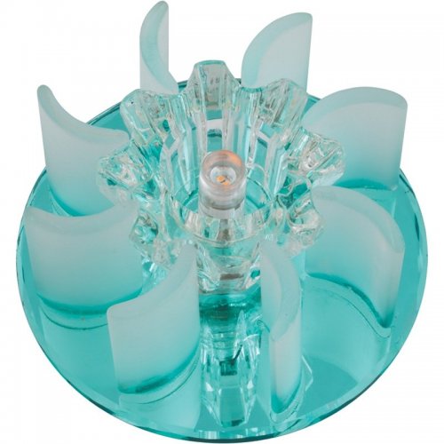 Точечный светильник Fametto Fiore DLS-F114 G4 BLUE/CLEAR Точечный светильник Fametto Fiore DLS-F114 G4 BLUE/CLEAR