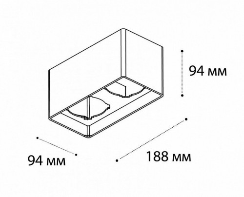 Точечный светильник  FASHION FX2 white + FASHION FXR gold - 2шт.