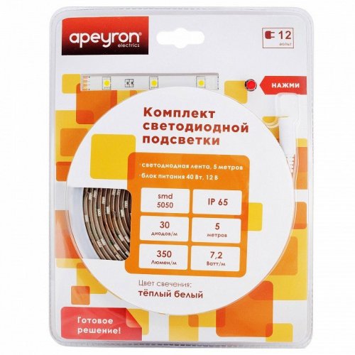 Комплект с лентой светодиодной Apeyron Electrics  10-02