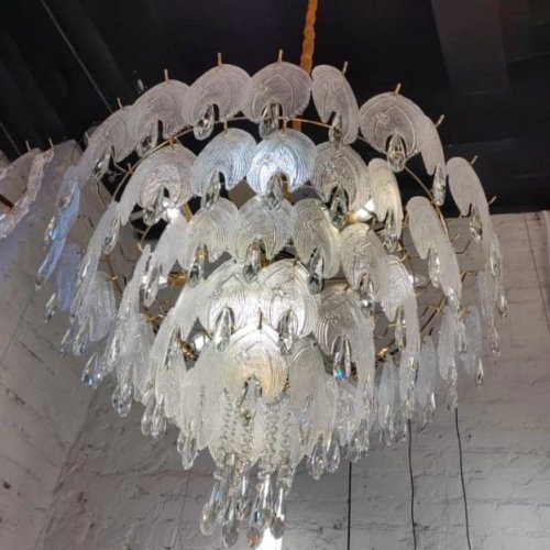 Подвесная люстра Crystal leaf 6489P/D800 gold/clear