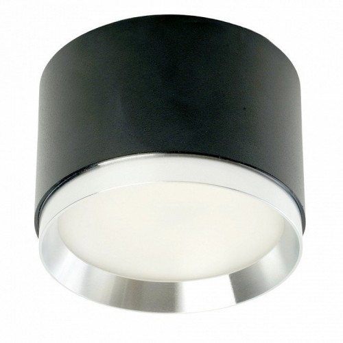 Светильник потолочный Feron Barrel DUET HL459 12W, 230V,GX53, черный + хром IP20