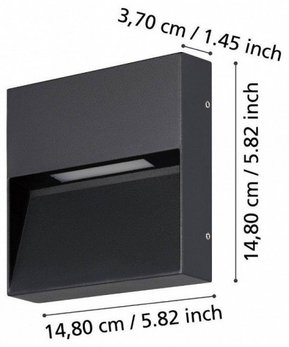 Уличный настенный светодиодный светильник Eglo Maruggio 900889