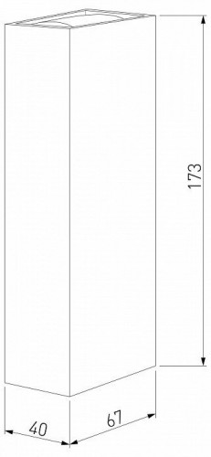 Уличный настенный светодиодный светильник Elektrostandard Blaze 35136/W a072074