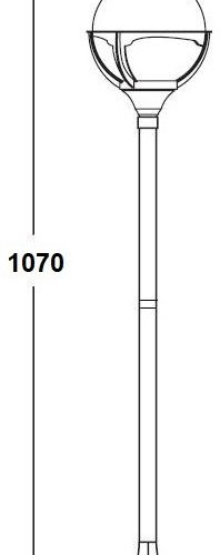 Наземный фонарь Oasis Light GENOVA 88106 SB1 Bl