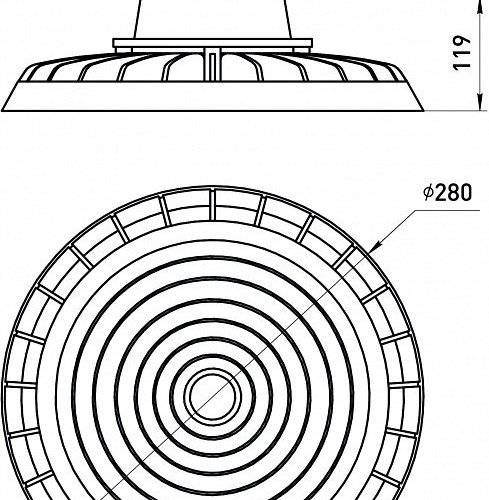 Подвесной светильник Эра  SPP-407-120-50K-200