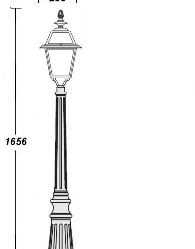 Наземный фонарь Oasis_Light FARO-FROST L 91111fL Bl