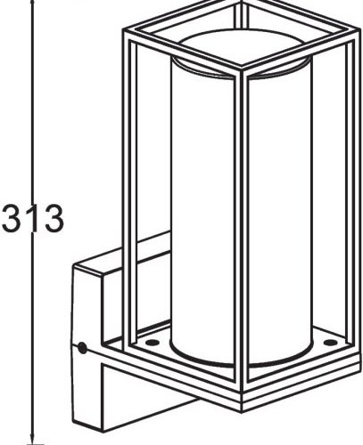 Настенный светильник уличный UNITE 2888A Bl