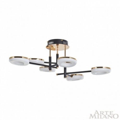Потолочная люстра Arte Milano Ferrara-72999 272999/6 BK/GD