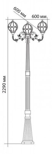 Садово-парковый светильник Feron PL3809 11390