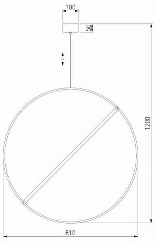 Подвесной светодиодный светильник Eurosvet Element 90283/1 бронза