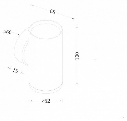 Настенный светильник Maytoni FOCUS S C068WL-01MG