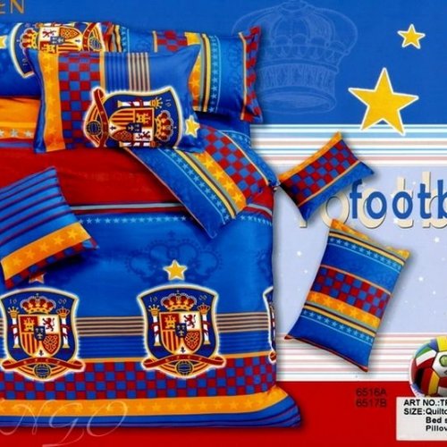 Постельное белье TPIG6-888 Twill Сборная Испании по футболу евро 4 наволочки