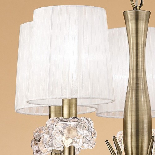 Подвесная люстра Mantra Loewe Antique Brass 4732 Подвесная люстра Mantra Loewe Antique Brass 4732