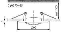 Точечные светильники Kanlux HORN CTC-3115-SN/N 2831