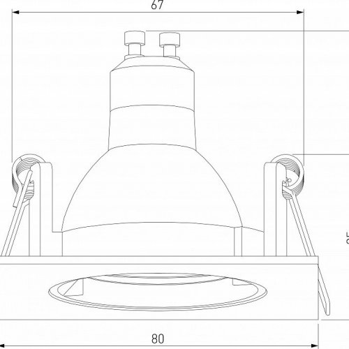 Встраиваемый светильник Elektrostandard 25057/01 a067711