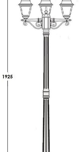 Наземный фонарь Oasis Light QUADRO S 79908SB Gb