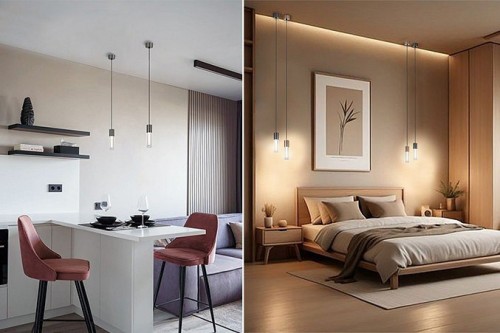 Подвесной светодиодный светильник Italline IT014-0204 rose gold