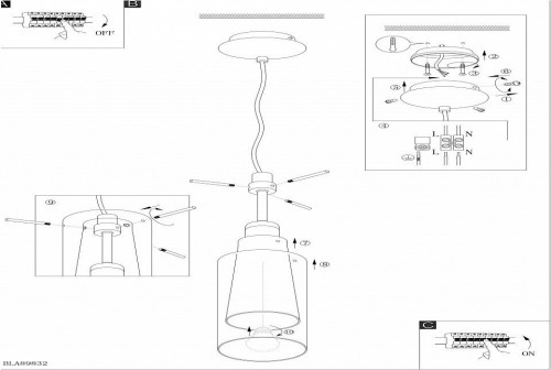 Подвесной светильник Eglo Pinto Nero 90304