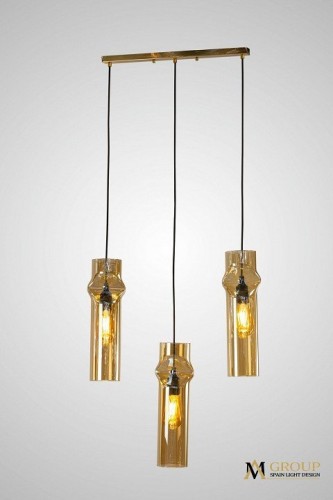 Подвесная люстра AM-Group AM357 AM357-3AMBER Подвесная люстра AM-Group AM357 AM357-3AMBER