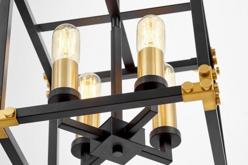 Подвесная люстра Lumina Deco Waldorf LDP 1140-4 BK+MD Подвесная люстра Lumina Deco Waldorf LDP 1140-4 BK+MD