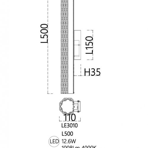 Бра Celine LE3010/1W GD