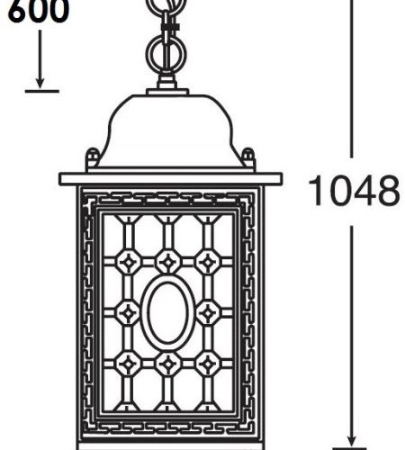 Уличный светильник подвесной Oasis Light LONDON L 64805L Bl
