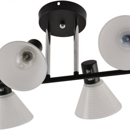 Потолочная люстра Reluce 01553-3.3-04B BK+CR