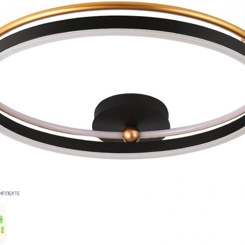 Потолочный светодиодный светильник Crystal Lux Fernando PL72W Led Black/Gold