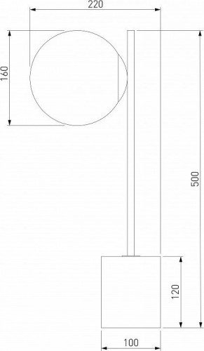 Настольная лампа декоративная Eurosvet Marbella 01157/1 черный Настольная лампа декоративная Eurosvet Marbella 01157/1 черный