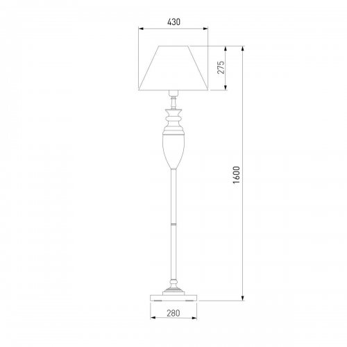 Торшер Eurosvet 009/1T RDM
