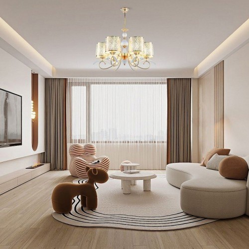 Подвесная люстра Arte Milano Florentia-9787 309787/6 Wh/Gd