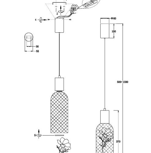 Подвесной светильник Ophelia V11870-PL Подвесной светильник Ophelia V11870-PL