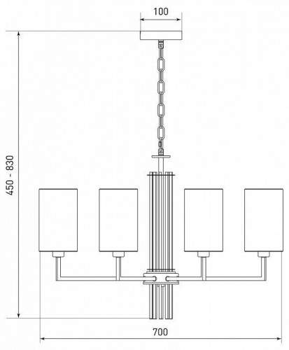 Подвесная люстра Eurosvet Soffio 60134/8 никель Подвесная люстра Eurosvet Soffio 60134/8 никель