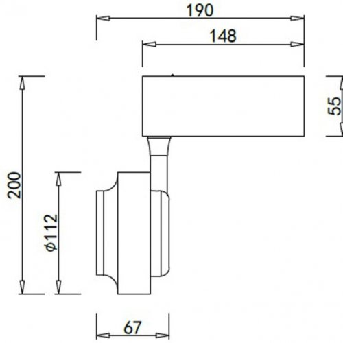 Трековый светильник Donolux Occhio DL18784/01M Black