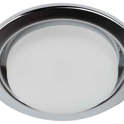 Светильник встраиваемый ЭРА KL35 CН /1 (к) Set 10 под лампу GX53 хром с термокольцом набор 10 шт Б0071344