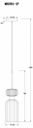 Подвесной светильник MyFar Aubrey MR2361-1P Подвесной светильник MyFar Aubrey MR2361-1P