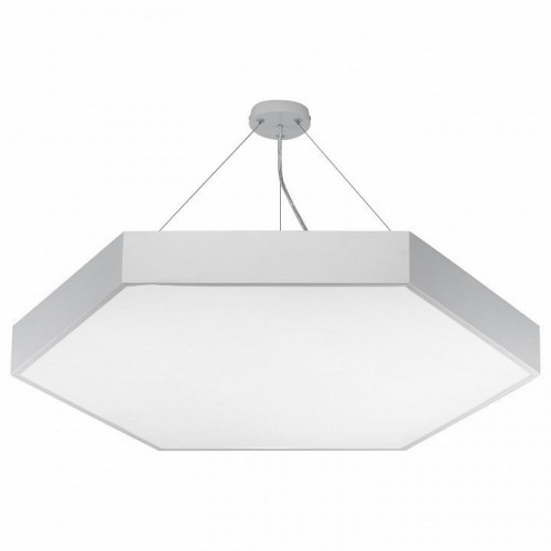 Подвесной светодиодный светильник Geometria ЭРА Hexagon SPO-122-W-40K-066 66Вт 4000К белый Б0050552
